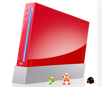 Nintendo Wii Edição 25 anos Super Mário Vermelho